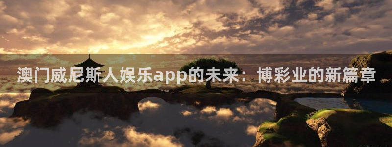 wg电子：澳门威尼斯人娱乐app的未来：博彩业的新篇章