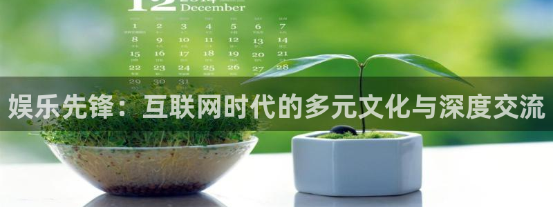 wg电子平台：娱乐先锋：互联网时代的多元文化与深度交流